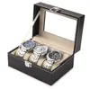Estuche de Reloj de Piel PU al Por Mayor Estuche de Exhibición de Relojes Caja de Almacenamiento de Relojes Caja para Colección de Relojes