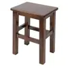 Taburete cuadrado de madera maciza para uso doméstico, taburete pequeño para escuela, uso comercial, restaurante, fábrica, taller, banco de madera de estilo chino moderno simple