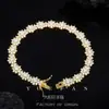 Pulsera de Girasol de Venta Caliente Transfronteriza en Aliexpress Plata S925 Racimo de Brocado de Lujo Pulsera con Forma de Flor de Moissanita Suministro de Fuente