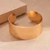 Pulseira Aberta Geométrica Estampada Heavy Metal Europeia e Americana, Pulseira de Alto Padrão Transfronteiriça Simples Personalizada com Temperamento