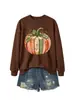Libro de Calabaza Borde Dorado Comercio Electrónico Transfronterizo Amazon Mayorista Para Mujer Holgado Versátil Tallas Grandes Moda Casual Sudadera con Capucha
