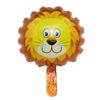 [Hengyue] Novo mini balão de alumínio de tamanho pequeno com cabeça de animal, desenho animado, cabeça de veado, cabeça de macaco, leão, tigre, atacado
