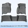 Adequado para Chevrolet Silverado Crew Cab 1999-2007 Tapetes de Piso TPE Tapetes de Piso 3D