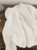 Suéter de punto redondo de alta gama, suave y afelpado, de pelo sintético de mapache para mujer, un top de punto grueso y acogedor para el invierno, perfecto como capa interior