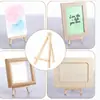 Trípode de Caballete Pequeño Triangular Transfronterizo Caballete de Escritorio de Madera para Niños Caballete Plegable Soporte de Exhibición Digital