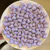 Acessórios para joias DIY cor de bala de gelatina creme urso contas com meio furo acessórios de cabelo corrente para celular material acrílico banhado