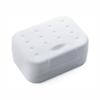 Jabonera portátil con tapa para dormitorio de estudiantes, baño, almacenamiento de viaje sencillo