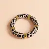Pulsera Popular de Resina con Estampado de Leopardo Estilo Bohemio Transfronteriza, Pulsera Vintage de Alta Gama y Exquisita, Accesorios de Moda Retro