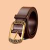 Cinto de Couro Preto Vintage Moderno Legal Metal Moda Personalidade Feminino Novo Cinto Ins Sensação de Alta Qualidade