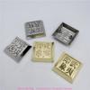 Fabricantes personalizam pequenas placas de tampa quadrada para latas de chá, marcas registradas da Wuyishan, adesivos de logotipo de batida