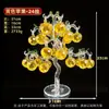 Artesanías de Árbol de Manzana de Cristal de Stock Listo del Fabricante, Regalos de Inauguración de Casa, Decoraciones para el Hogar, Adornos para Mejorar la Fortuna, Árbol Auspicioso de Cristal