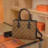 Serie Marca Burro Bolso de Moda Bolso Cruzado con Patrón de Flores Viejas Bolso Tote para Mujer Artículo Caliente de Transmisión en Vivo Bolso de Hombro Único para Viajes de Negocios