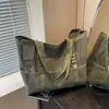 Bolsa de Malla Hueca para Tote Portátil de Natación Hombro Playa Gran Capacidad Casual Verano Nueva Versátil Bolsa para Axila