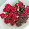 Decoración de Ramo de Rosas Secas Regalo para el Festival de Medio Otoño Materiales Florales para Exhibición en Puesto Flores Reales Secadas al Aire Pendientes Hechos a Mano DIY Flores de Resina