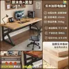 Escritorio de computadora de madera maciza, escritorio de escritura, escritorio para estudio en casa en el dormitorio, escritorio simple para estudiantes, escritorio de oficina minimalista para juegos