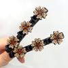 Nuevo Estilo Pinza para Cabello Trenzado Pinza para Acabado de Cabello Suelto Pinza de Disco para Cabello Pinza de Encaje de Cinco Pétalos Accesorios para el Cabello Pinza Lateral Parte Posterior de la Cabeza Pinza de Doble Capa para Flequillo
