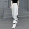 Pantalones Casuales Estilo Retro Americano High Street con Estampado de Mariposas Otoño e Invierno 2024 Nuevos Sueltos Versátiles Pantalones de Chándal para Street Dance para Mujer