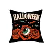 Funda de almohada de Halloween más vendida transfronteriza con estampado de calabaza y fantasma, cojín para sofá, cojín para cabecera, cojín decorativo navideño