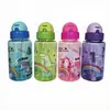 Botella de Agua Infantil de Gran Capacidad del Fabricante, Portátil para Verano, Resistente a Caídas para Estudiantes, Taza de Plástico con Popote Linda a Prueba de Fugas