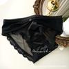Musas a la luz de la luna ~ Ropa interior de malla de puro deseo japonés para niña, de corte bajo, sexy, encaje, transpirable, algodón en la entrepierna, calzoncillos sin costuras