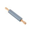 Masa de harina para piel de dumpling mediana dumpling mango de madera maciza antiadherente rodillo para hornear doméstico rodillo de silicona