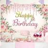 Série de aniversário nova transfronteiriça tema banner fundo de foto cena de celebração de festa de feriado suprimentos de decoração tapeçaria