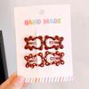 Presilha de Cabelo com Gota de Óleo Estrela de Cinco Pontas Dopamina para Meninas Crianças Bebê Presilha Lateral para Franja Cabelo Quebrado B B Chuck