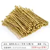 Grampo de uma palavra 5,5CM ousado transfronteiriço castanho-dourado grampo lateral grampo quebrado grampo de cabelo garfo de cabelo de noiva prato adorno de cabelo
