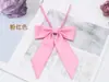 Corbata de Moño Larga Diagonal de Cuadrícula de Cubo Mágico al por Mayor en Stock para Mujer, Accesorio de Traje de Marinero Estilo Coreano, Corbata de Moño Jk Estilo Universitario