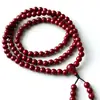 Pulseira Pixiu de Ouro com Areia Roxa Cinnabar Multi-Círculos Pulseira da Sorte com Areia Roxa para Meninas Pulseira de Oração Budista 108 Contas Atacado