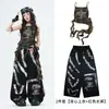 Roupas de Dança Jazz para Meninas Tendência Cool Fashionável Infantil Fantasia para Apresentação de Palco Jazz Conjunto Cool de Blusa Camuflada para Crianças