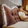Almofada de Cabeceira de Cama de Princesa Veludo Cristal Grande Encosto Almofada de Quarto Duplo Tatami Cama Macia Bolsa Almofada Almofada de Parede