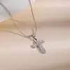 Vendas Diretas de Fábrica Moda Transfronteiriça Europeia e Americana Design Simples Sentido de Design Colar com Pingente de Coração Luxo Leve Sensação de Alto Padrão Pingente de Coração