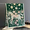Novedad Otoño e Invierno Calentador de Cuello de Cachemira Sintética Bufanda Gruesa Extendida Pañuelo para la Cabeza Minoría Étnica Chal Versátil Ropa de Abrigo para Mujer