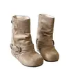 Botas Retro Francesas Versátiles de Suela Gruesa para Mujer 2026 Nuevo Llegado de Otoño Para Personas Bajas Que Aumentan la Altura Adelgazantes Pierna de Pantalón Botines Birkenstock