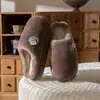 Pantuflas de Algodón Cálido de Felpa Color Sólido para Mujer 2026 Otoño Invierno Nuevo Estilo Gruesas Antideslizantes para Interiores Zapatos de Algodón para el Hogar de Pareja para Hombre