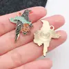 1 Pieza Aceite Goteando Halloween Pájaro Negro Serpiente Animal Colgante Colgante DIY Collar Pendientes Pulsera Joyería Accesorios Venta al por Mayor