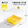Yue Xiaomeng Banheiro para Papagaio Bacia de Banho Externa Especial para Pássaros Caixa de Comida Externa Pele de Tigre Peônia Fênix Negra Alimentador Anti-Respingo