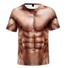 Camiseta deportiva informal de manga corta con estampado digital 3D para hombre de Amazon, estilo europeo y americano, de verano
