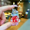 Mini Botella de Arena con Forma de Corazón Llavero Líquido Polvo de Amor Colgante Disco Duro Pequeño Colgante Accesorios de Inyección de Aceite de PVC