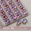Unhas K9 vermelhas da internet rosa com textura de diamante flash cristal diamante fundo pontiagudo gota d'água oval coração torto gordinho decoração de broca para unhas quadradas