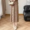 Falda plisada estilo Miyake para mujer, jacquard con cuentas de verano, elegante y estilosa, de cintura alta, bajo amplio, falda midi de línea A