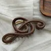 Pinza para el Cabello con Nota Musical de Madera, Accesorio para el Cabello con Diseño Creativo, Pasador Vintage para Mujer, Elegante Pinza de Resorte para la Parte Posterior de la Cabeza, Pinza para el Cabello de Madera