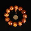 Pulsera de seda dorada sauce marino para hombre, cuentas Wen, puesto de juego, pulsera antigua al por mayor, atracciones turísticas, sauce de sangre, rosario de 108 cuentas