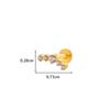 Henson G23 Liga de Titânio Zircon Borboleta Dentes Internos Parafuso Lip Nail Lever Ear Bone Nail Fashion Cartilage Puncture Brincos