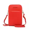 Nueva Bolsa para Teléfono Móvil Moda Femenina Versátil Pequeña Bolso Cruzado Estudiante Pequeño Mini Bolsa para Teléfono Móvil Cartera de Gran Capacidad Portatarjetas