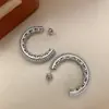 Pendientes de Aro de Perla Estilo Song Jia con Aguja de Plata S925 para Mujer Modelo Nuevo 2026 Pendientes de Aro Únicos de Lujo de Gama Alta