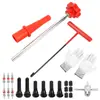 Ferramenta de Desmontagem e Montagem de Válvula de Pneu, Ferramenta de Desmontagem Rápida e Reparo, Conjunto de Ferramentas para Instalação do Núcleo da Válvula de Reparo de Pneu
