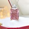 Collar con colgante de perfume de diamantes rosas Seiko de alta gama con incrustaciones de flor de hielo y diamantes amarillos Ledean para mujer