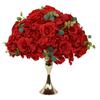 Arranjo de Mesa Bola de Flores Transfronteiriço Flor Artificial Ornamentos Decorativos Produto Acabado Atacado Alto Luxo Bola de Rosas Flor de Mesa para Casamento Bola de Flores Grande